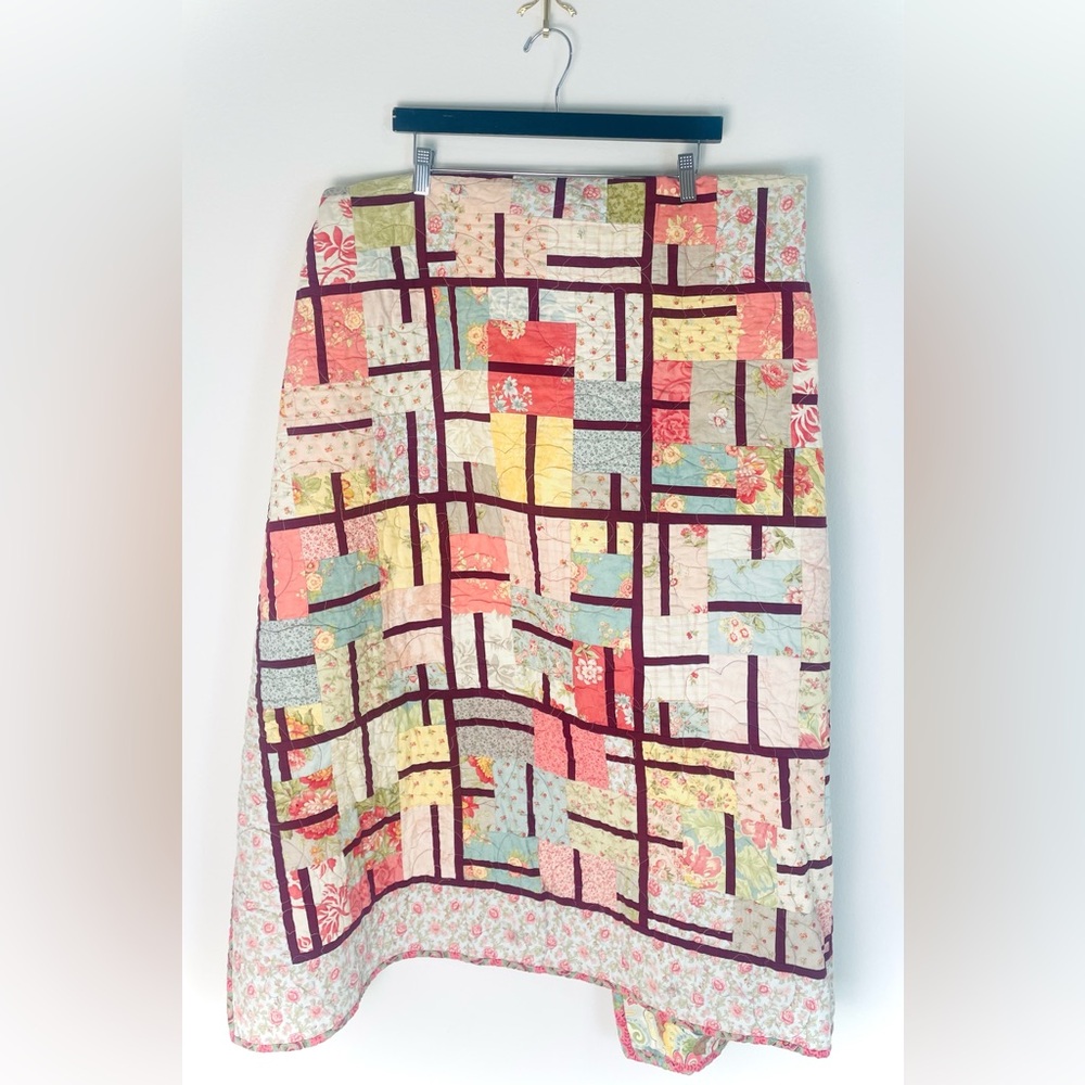 Patchwork‎ Floral Quilt Throw 47 x 55